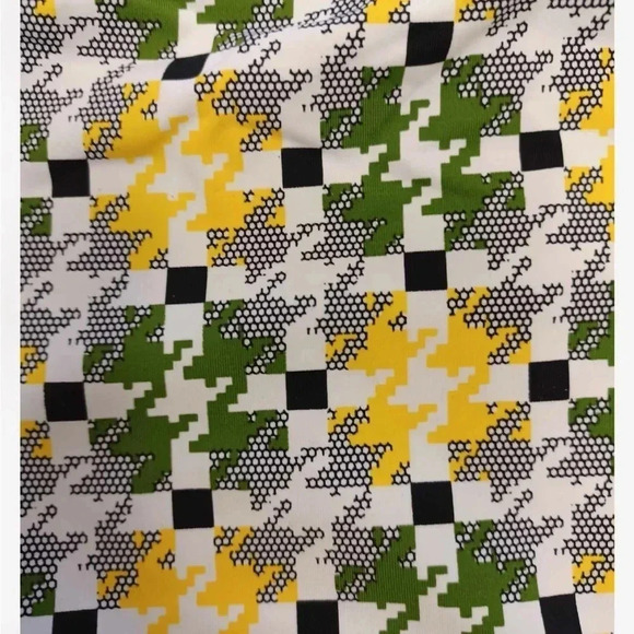 Godsen Yellow Green White Black Swim Shorts  Trunks Size L - Picture 5 of 6